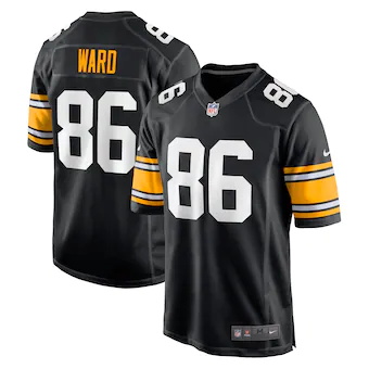 mens nike hines ward black pittsburgh steelers retired play